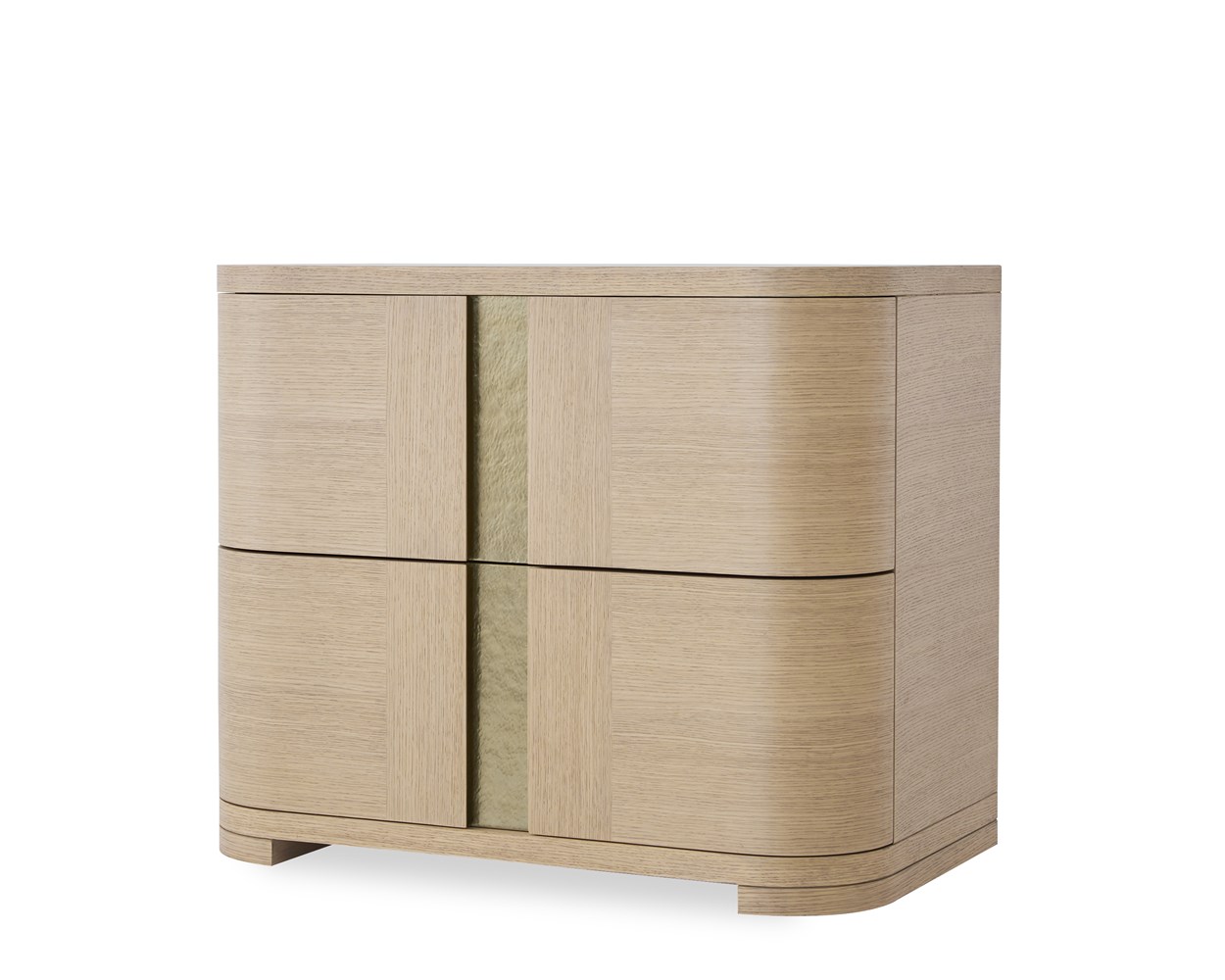 Carino Two Drawer Nightstand - Sand Cerused