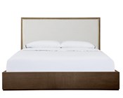 Carino King Upholstered Bed - Frost