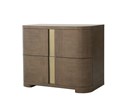 Carino Two Drawer Nightstand - Cocoa