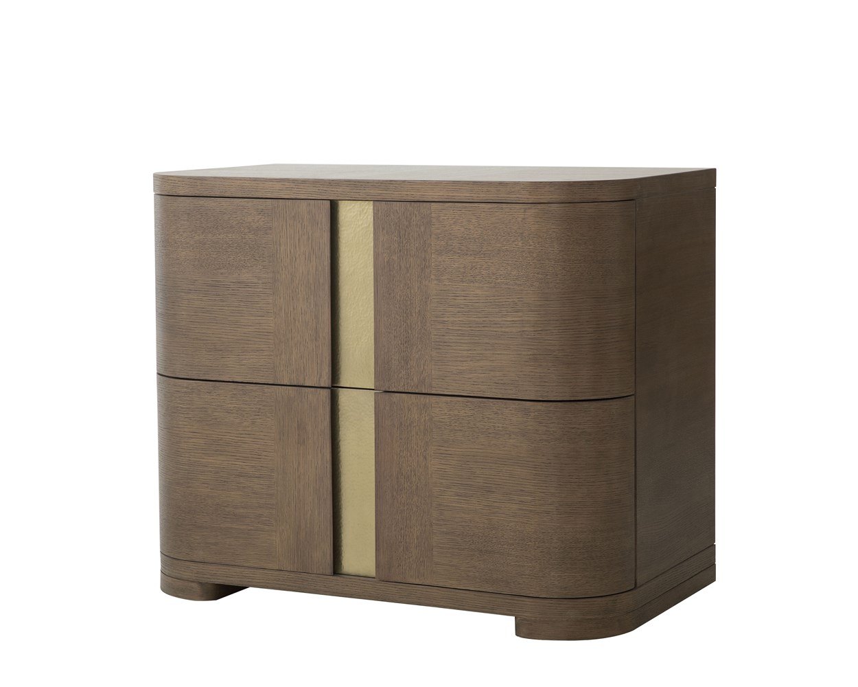 Carino Two Drawer Nightstand - Cocoa