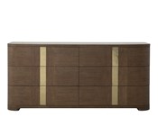 Carino Two Drawer Nightstand - Frost
