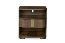 Carino Two Drawer Nightstand - Frost