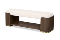 Carino Two Drawer Nightstand - Frost