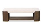 Carino Upholstered Bench - Cocoa