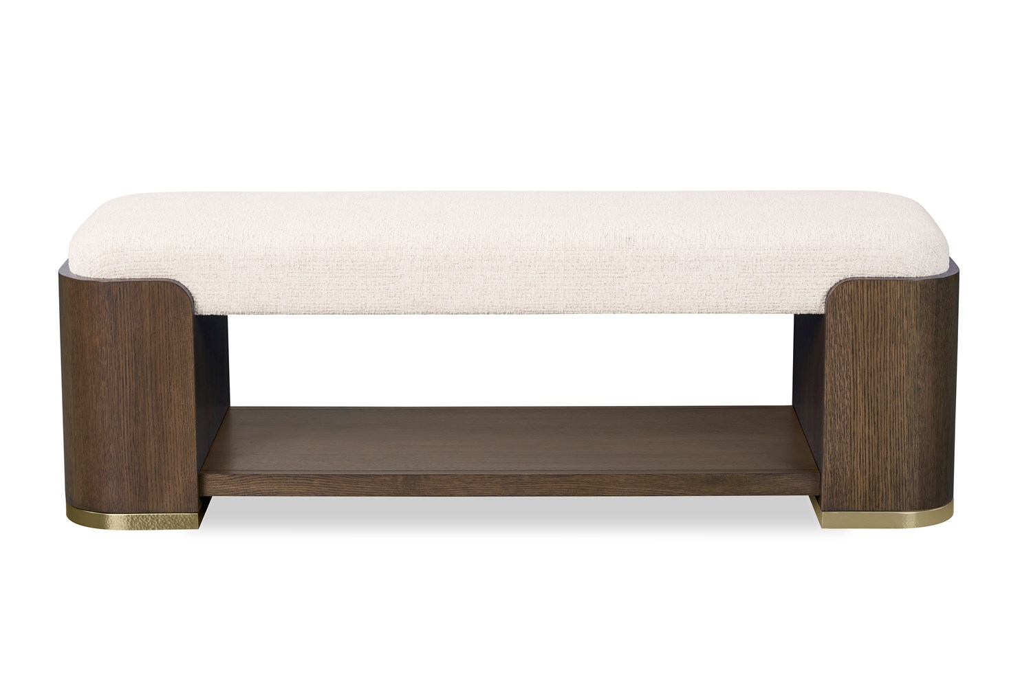 Carino Upholstered Bench - Cocoa