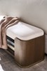 Carino Upholstered Bench - Cocoa