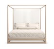 Pinstripe Light Canopy King Bed