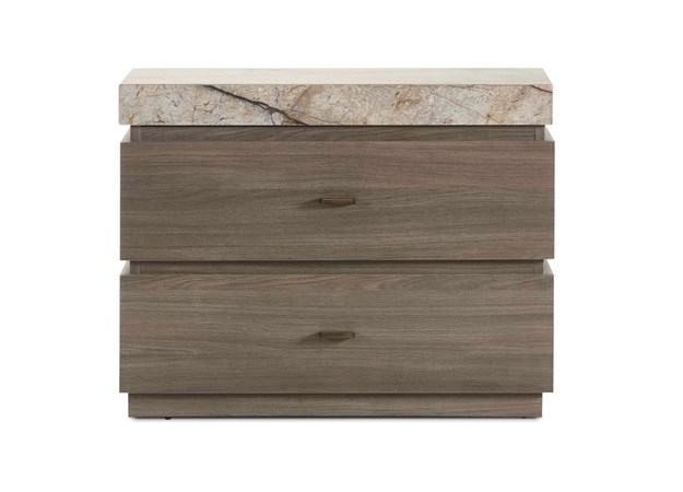 Goya Large Two Drawer Nightstand