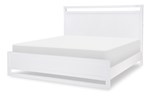 Siesta Key Queen Panel Bed - Polar White