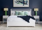 Siesta Key Queen Panel Bed - Polar White