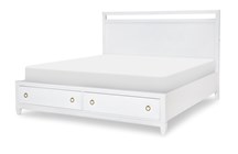 Siesta Key Queen Panel Bed - Navy Blue