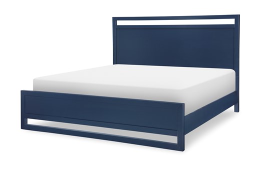 Siesta Key King Panel Bed - Navy Blue