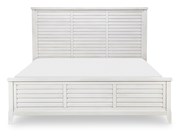 Egret Queen Panel Bed - Sand Dollar White