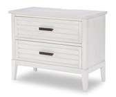 Egret Large Nightstand - Sand Dollar White