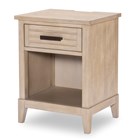 Egret Chairside Table - Sand Dollar White