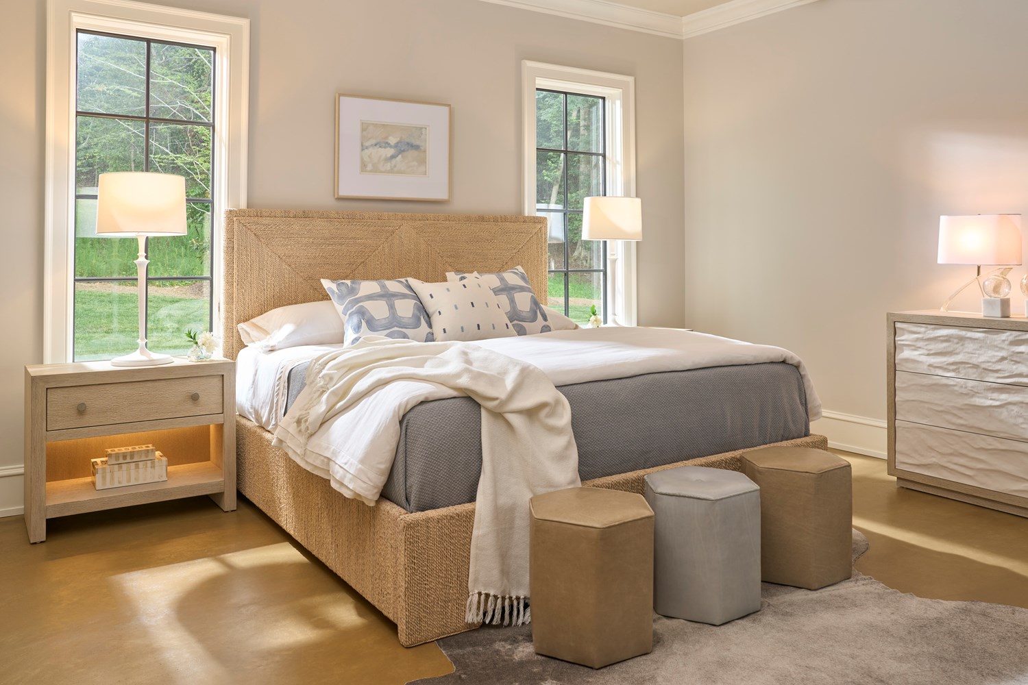 Abaca Woven King Bed