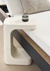 Collins End Table - Stone White