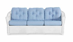 Padded Lounge Chair - Denim Blue