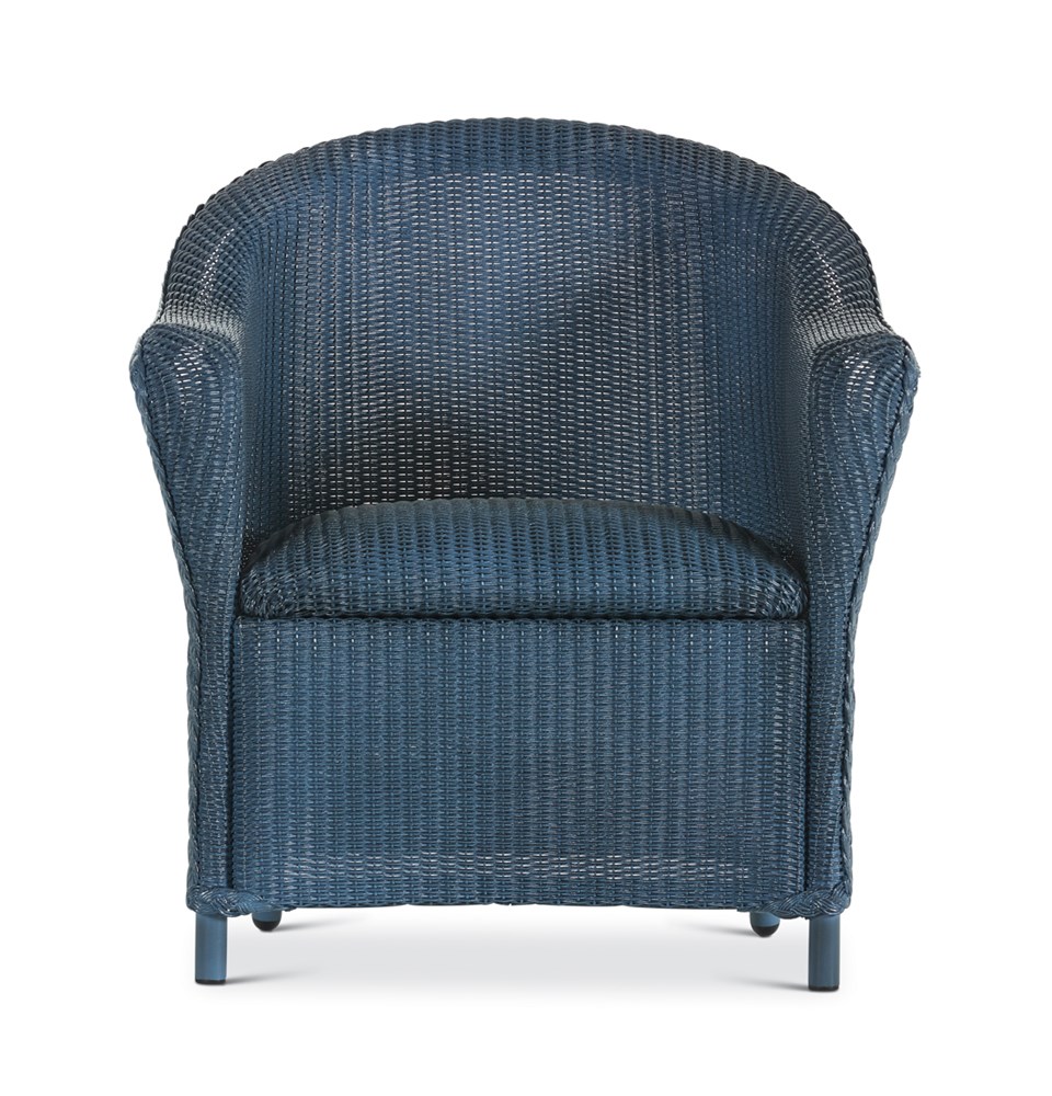 Padded Lounge Chair - Denim Blue