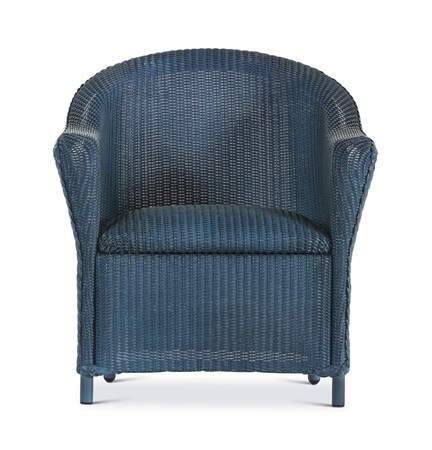 Padded Lounge Chair - Denim Blue