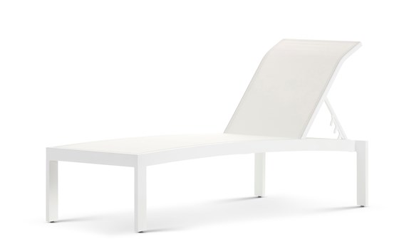 Orion Chaise Lounge - White