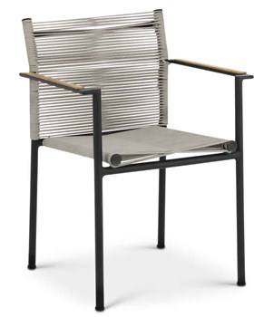 Julian Stackable Arm Chair - Taupe