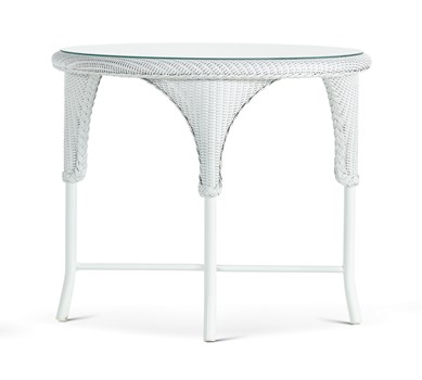 34" Round Outdoor Dining Table - White 34" Round Outdoor Dining Table - White