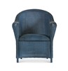 Reflections Padded Dining Arm Chair - Denim Blue