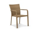 Dining Bistro Stackable Chair-Driftwood
