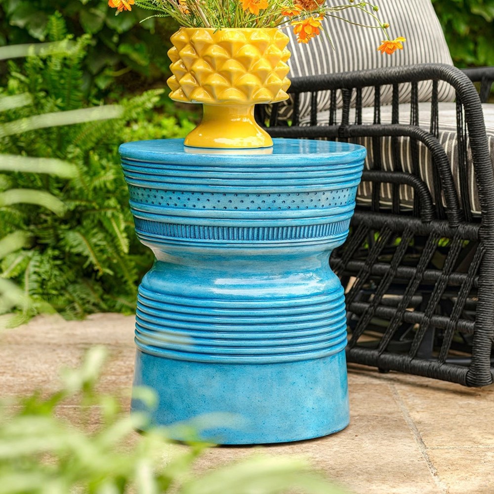 Astoria Stool - Blue Waves