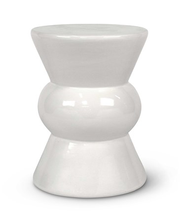Teagan Stool - Glossy White