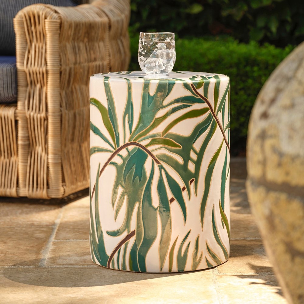 Dorothy Stool - Tropical Palm