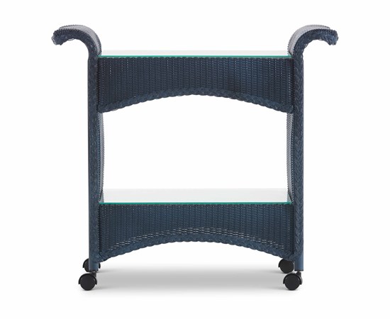 Castered Bar Cart - Denim Blue