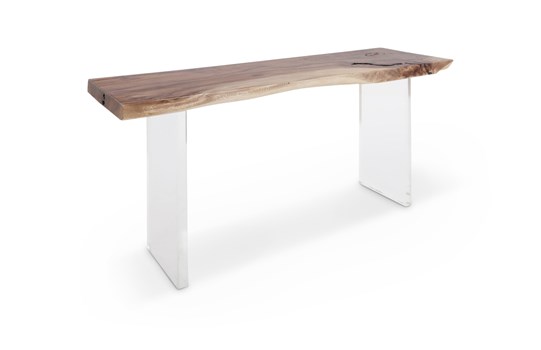 Floating Wood Console