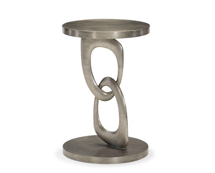 Linea Metal Chairside Table