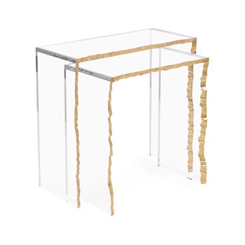 Gold-Leaf Edge Nesting Tables