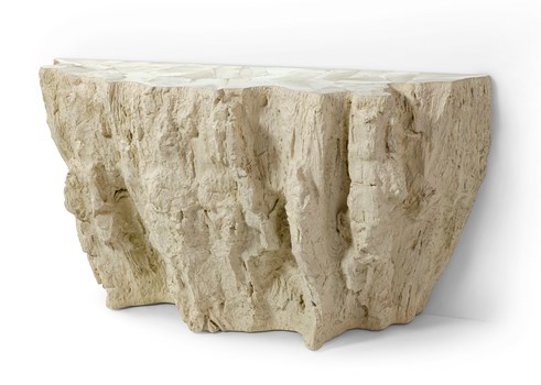 Camilla Fossilized Clam Console Table Camilla Fossilized Clam Console Table
