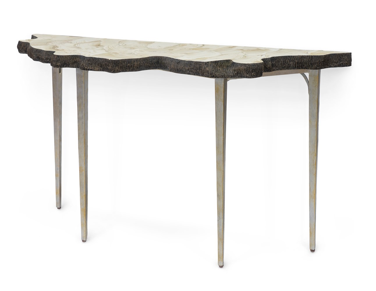 Chloe Fossilized Clam Console Table