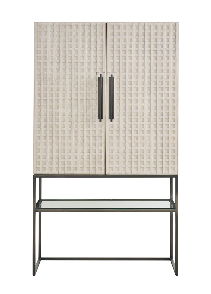 River Rock Lattice Bar Cabinet