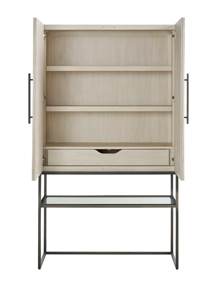 River Rock Lattice Bar Cabinet
