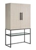 River Rock Lattice Bar Cabinet