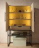 River Rock Lattice Bar Cabinet