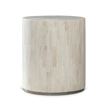 Cassio Round Drum End Table