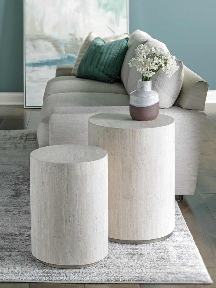 Cassio Round Drum End Table