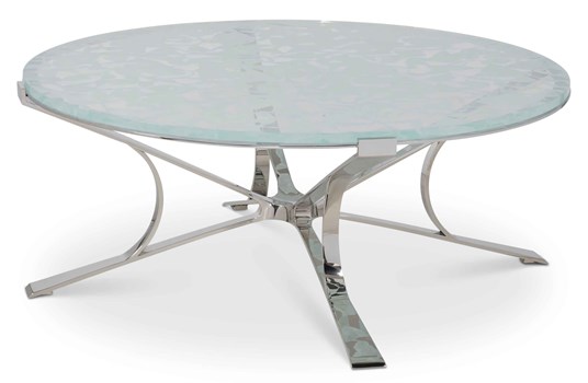 Snowscape Round Cocktail Table