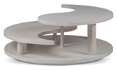 Misty Yin Yang Round Cocktail Table