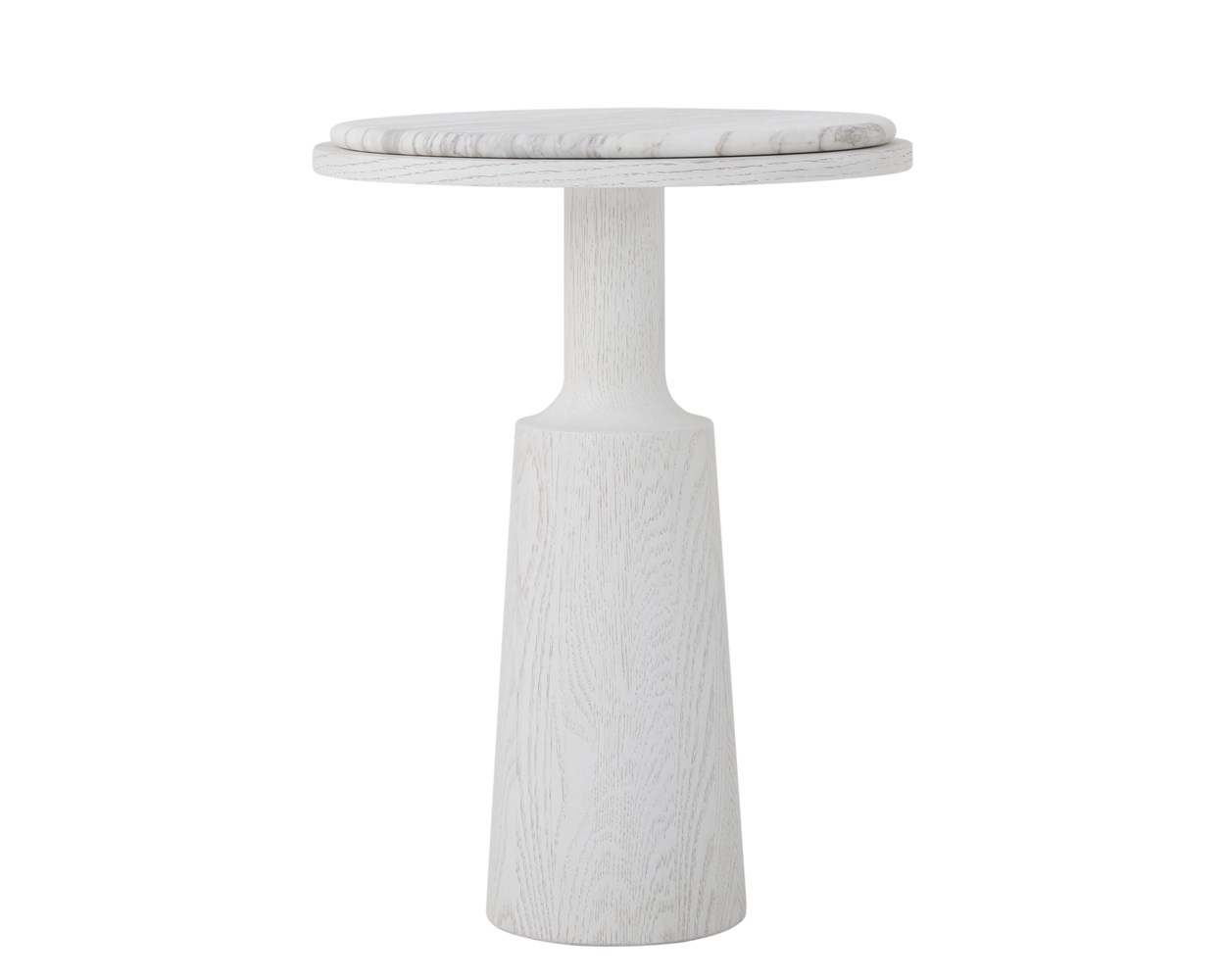 Carino Round Side Table - Frost