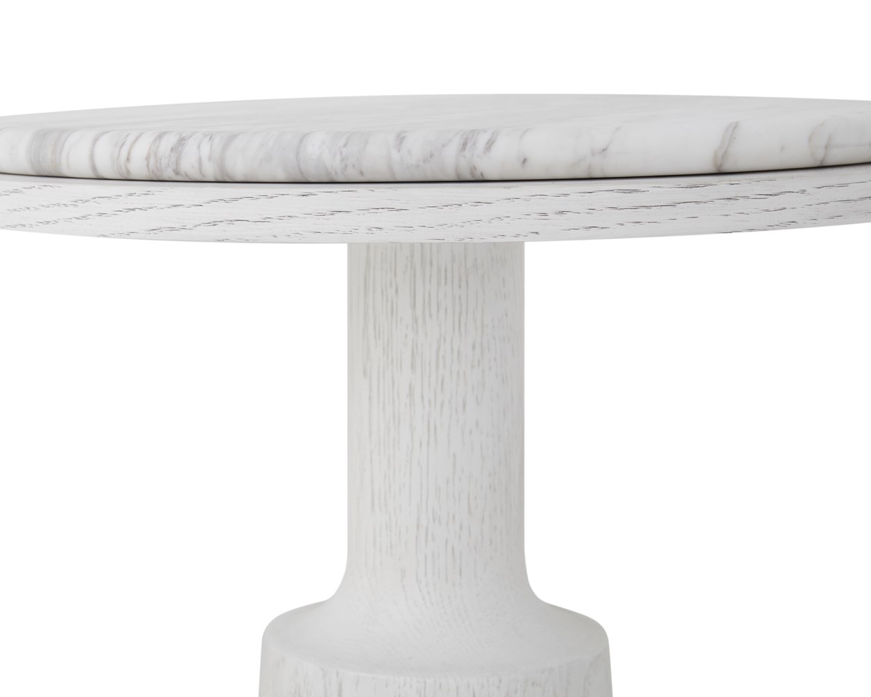 Carino Round Side Table - Frost