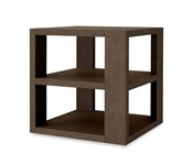 Carino Two Drawer Nightstand - Frost