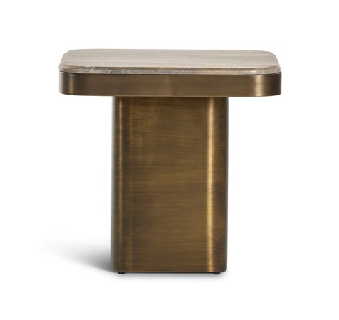Jupiter Side Table - Glam Travertine
